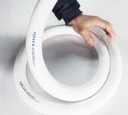 50m/Roll Double Polyester Fiber Braid Reinforced Silicone Hose 3/16 Id Silicone Tubing