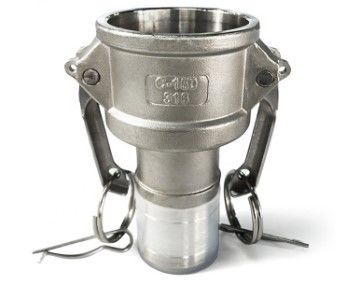 Type C PFA Lined 4 Inch Female Camlock Fittings / Camlock Quick Couplings